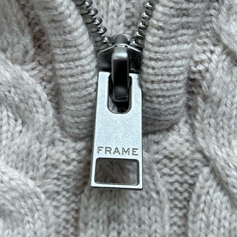 Frame Half-Zip Cable Sweater - Picture 4 of 9